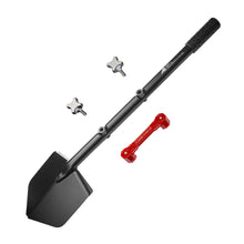 Load image into Gallery viewer, Shovel / Mount Combo - Black LONG Shovel / Red SSM with Knobs