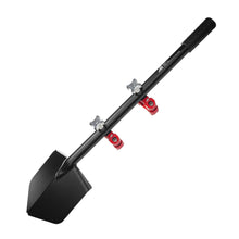 Load image into Gallery viewer, Shovel / Mount Combo - Black LONG Shovel / Red UMD with Knobs