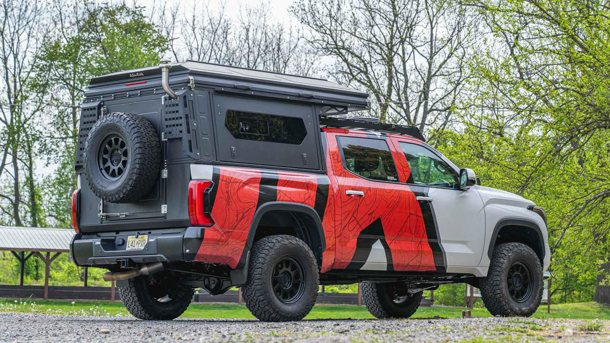 alu cab tent Alu-Cab ModCAP Camper for Full-Size Trucks 5.5' Bed – Overland Addict