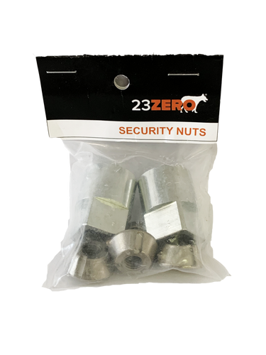 Rooftop Tent Security Nuts M8X1.25 4 Nuts 2 Keys