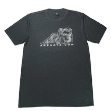 Load image into Gallery viewer, T-Shirt - A6 Topographic Logo - Dark Grey