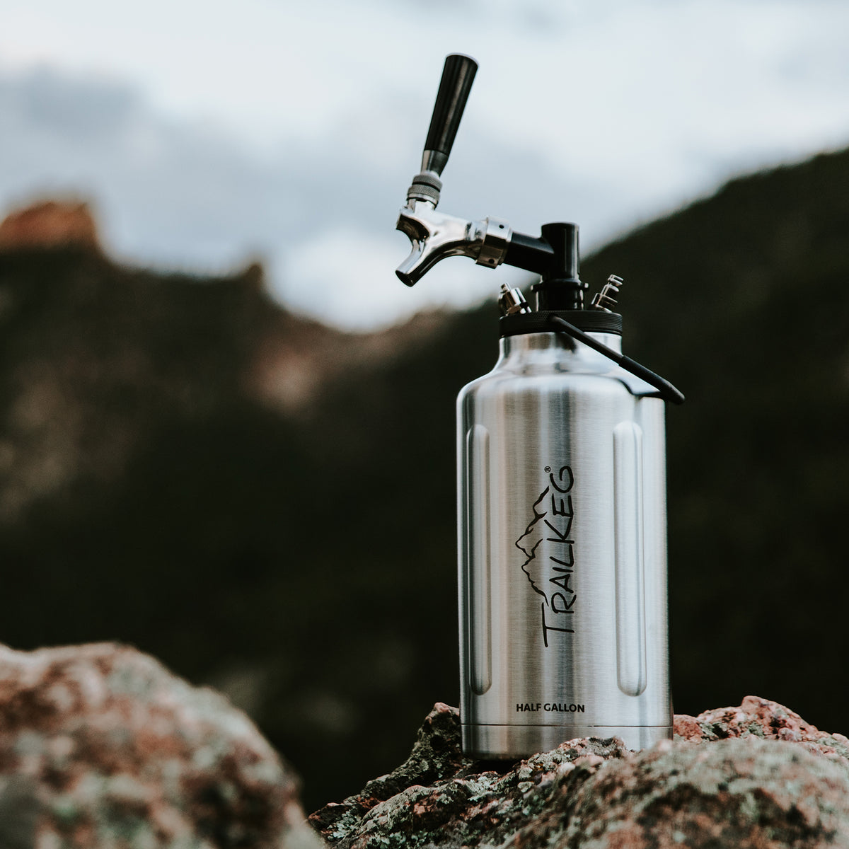 TrailKeg Pressurized Growler Keg Half Gallon Beer Growler Overland