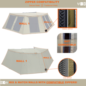 270° Peregrine Left 2.0 Deluxe Awning Wall 2 With Screen