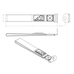 (3rd/4th GEN) Toyota 4Runner Rear Lift Gate Hatch Pull Assist Strap (DIG GREY)