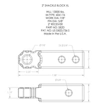 Load image into Gallery viewer, Shackle Block 2&quot; Assembly - Grey