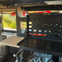 Load image into Gallery viewer, Folding Camp Table with Cutting Board &amp; Side Molle Box