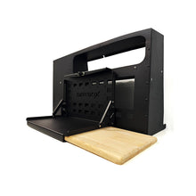 Load image into Gallery viewer, Folding Camp Table with Cutting Board &amp; Side Molle Box