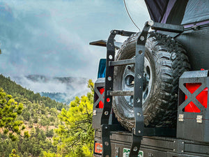 Flatbed Ladder Upgrade (With Spare tire Mount, up to 37" Tire")