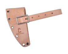 Load image into Gallery viewer, Natural Leather Mask, Riveted Design with Strap for Hudson Bay and Boy Axes