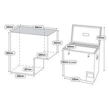 Load image into Gallery viewer, 125L Legacy Smart QC Fridge/Freezer