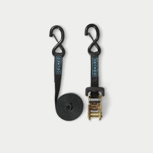 Load image into Gallery viewer, Decked Rachet Straps - standard ratchet straps with DECKED logo - one (1) set of two (2)