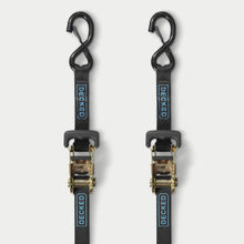 Load image into Gallery viewer, Decked Rachet Straps - standard ratchet straps with DECKED logo - one (1) set of two (2)