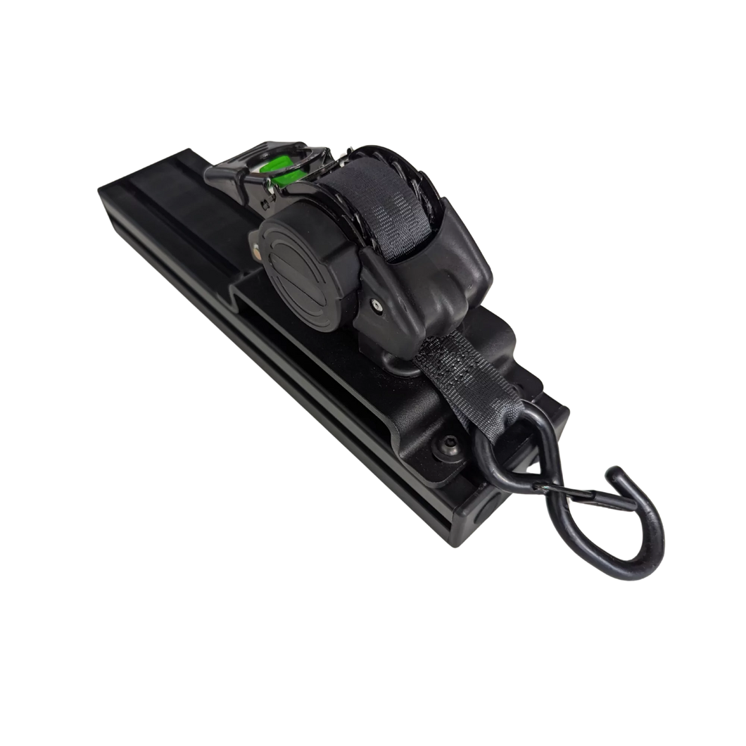 Bed Rack Mounted Ratchet Strap