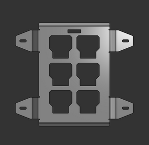 Milwaukee Packout Mounting Bracket for Dirtbox Camper and Topper - Half Size