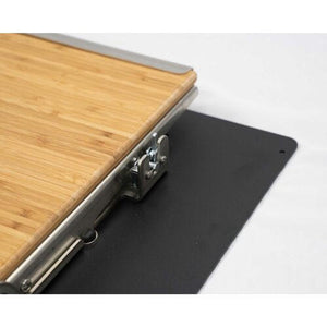 GP Factor Full Folding Stainless Table with Cutting Board (suits new T-Slot style door)