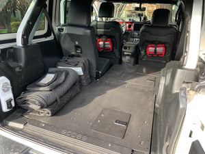 Jeep Wrangler 2018-Present JLU 4 Door - Second Row Seat Delete Plate System