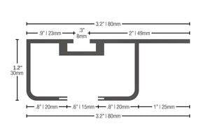 Additional K9 Rail Mount Load Bar Assemblies (1 Load Bar & 2 Feet)