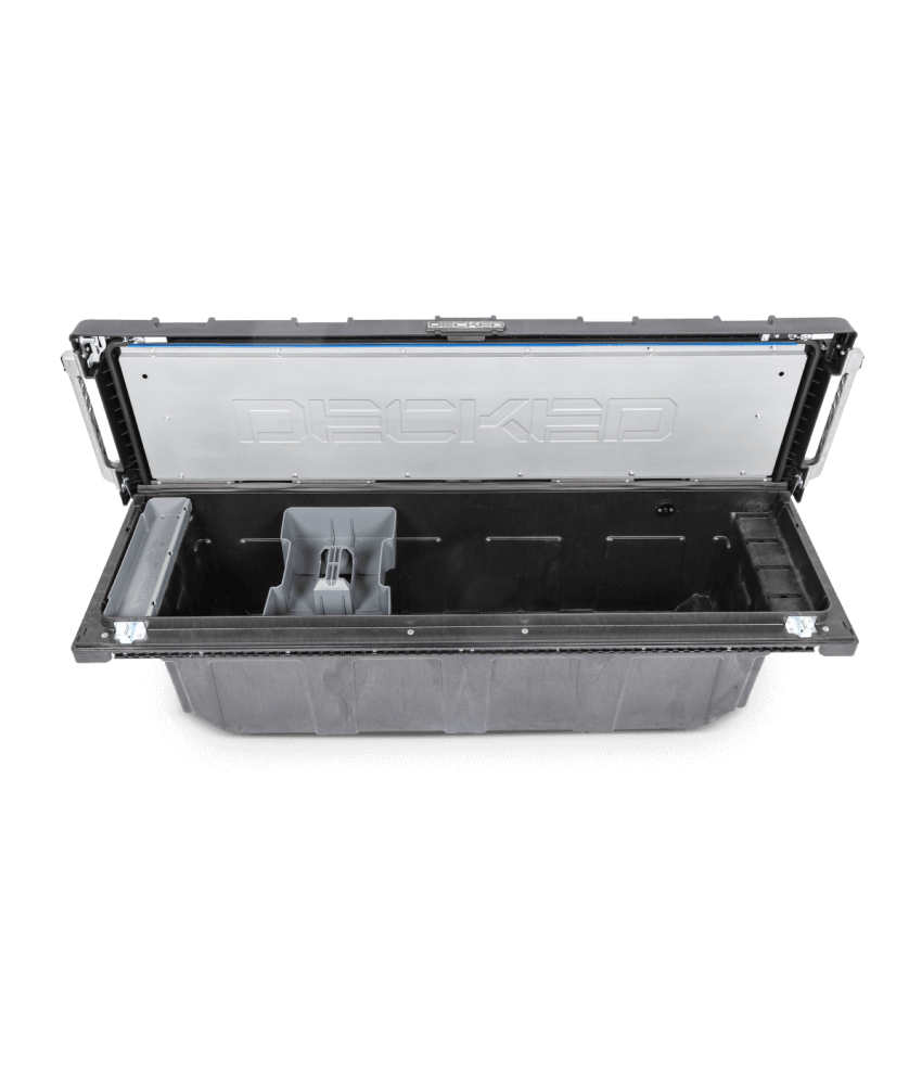 Decked Fullsize pickup truck tool box deep tub Overland Addict