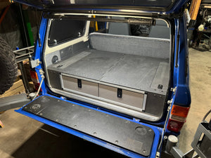 Toyota Land Cruiser 1980-1989 60 Series - Side x Side Drawer Module with Fitted Top Plate - 41 3/8"W x 9-1/2"H  x 40"D