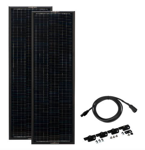 Obsidian 180 Watt Long Solar Panel Kit (2 x 90) - By Zamp Solar