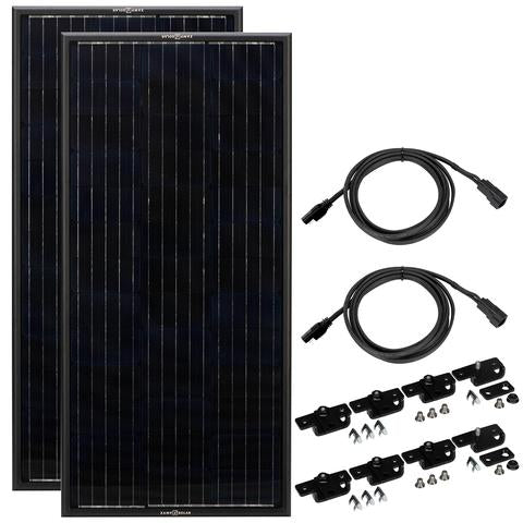 Obsidian 200 Watt Solar Panel Kit (2x100) - By Zamp Solar