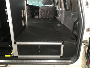 Land Cruiser 80 Series Drawer Module with Optional Top Plate and Wheel Well Storage Access