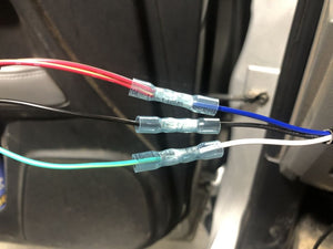 Wire colors connected - Toyota OEM style backup lights switch - Cali Raised LED