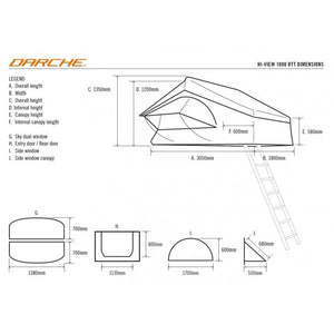 Darche Hi-View 1800 Rooftop Tent