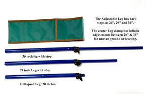 The "Naked" Tembo Tusk Adjustable Leg Skottle Grill Kit