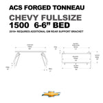 ACS FORGED TONNEAU - RAILS ONLY - Chevrolet