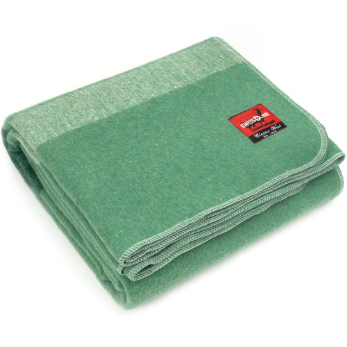 Swiss Link Sage Green Classic Wool Blanket