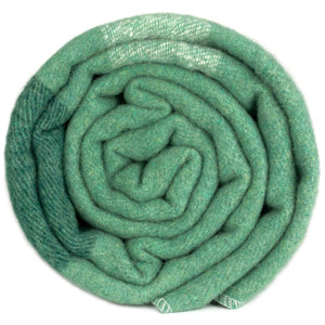 Swiss Link Sage Green Classic Wool Blanket