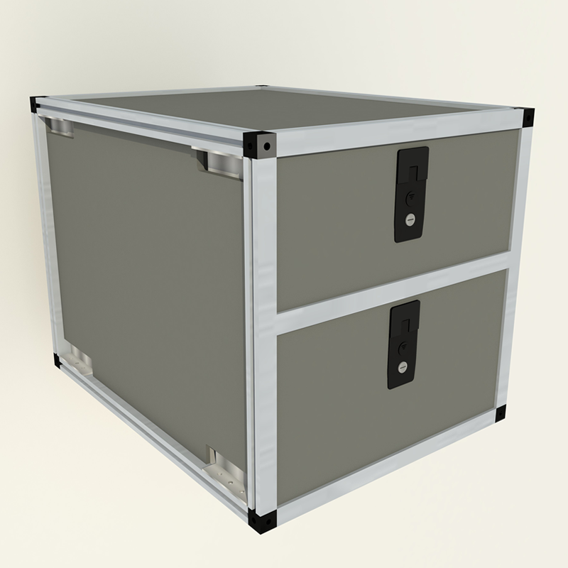 Double Drawer Module - 19 3/16