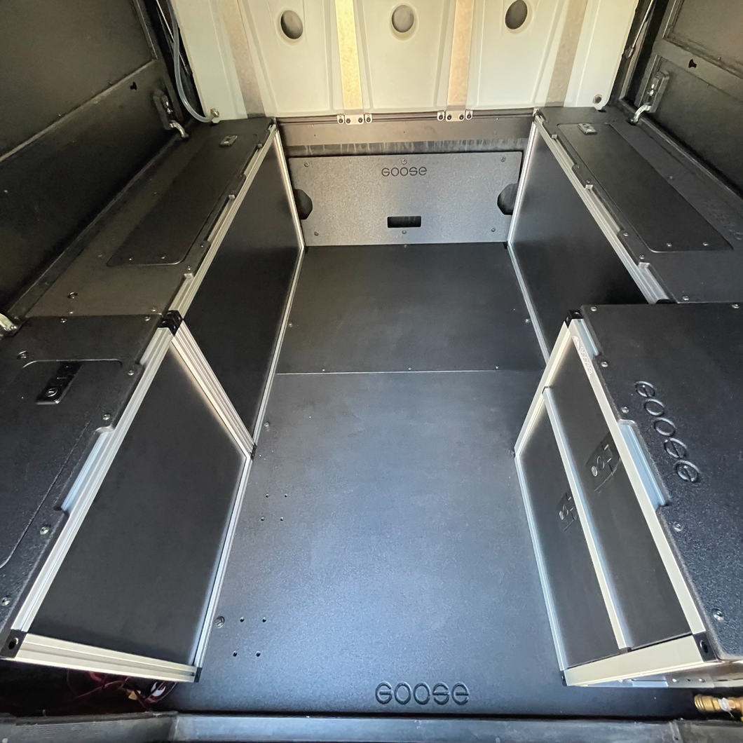 Alu-Cab Canopy Camper V2 - Toyota Tacoma 2005-Present 2nd & 3rd Gen. - Bed Plate System - 5' Bed