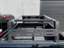Load image into Gallery viewer, Close-up drivers side view of Overland bed rack - Cali Raised LED