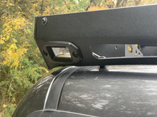 Load image into Gallery viewer, Close up rear view of gray Toyota Tacoma with Premium roof rack - Cali Raised LED