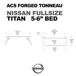 ACS FORGED TONNEAU - RAILS ONLY - Nissan
