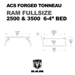 Leitner Designs - ACS FORGED TONNEAU - RAILS ONLY - RAM