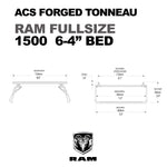 Leitner Designs - ACS FORGED TONNEAU - RAILS ONLY - RAM