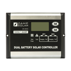 30-Amp Dual Battery Bank 5-Stage PWM Charge Controller - By Zamp Solar