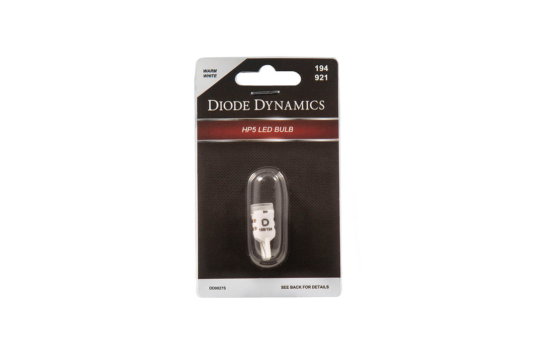 Diode Dynamics - DD0334S - 194 HP5 LED Warm White Short (single)