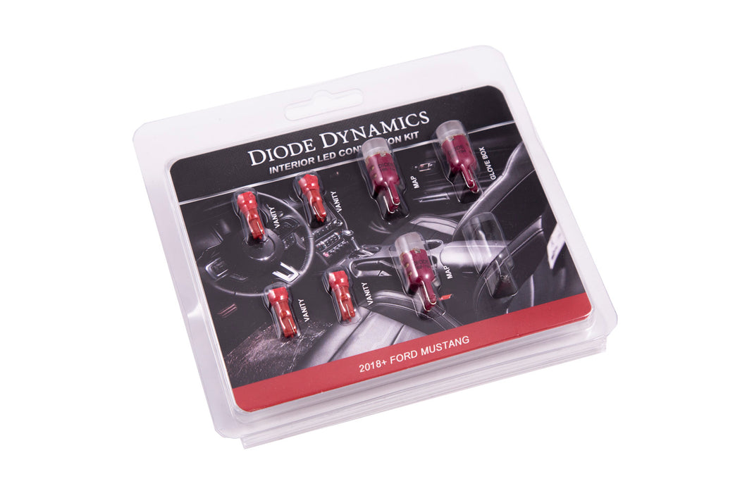 Diode Dynamics - DD0358 - 2018 Mustang Interior Kit - Stage 2 (Red)