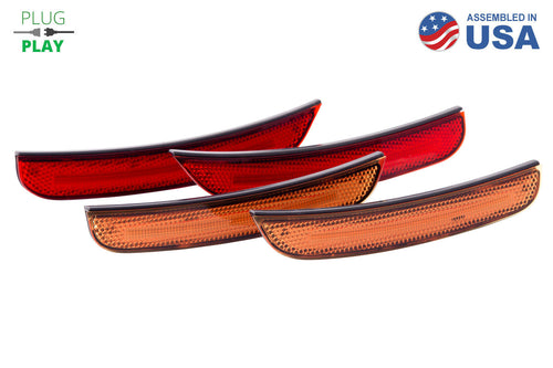 Diode Dynamics - LED Sidemarkers For 2015-2021 Dodge Charger Amber/Red (set)