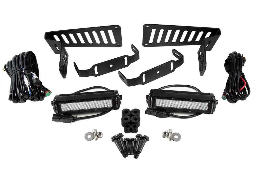 Diode Dynamics - DD6093 - Jeep 2018-2021 SS6 Cowl LED Kit White Flood