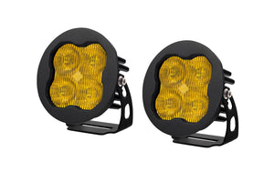 Diode Dynamics - DD6150P - SS3 LED Pod Pro Yellow SAE Fog Round (pair)
