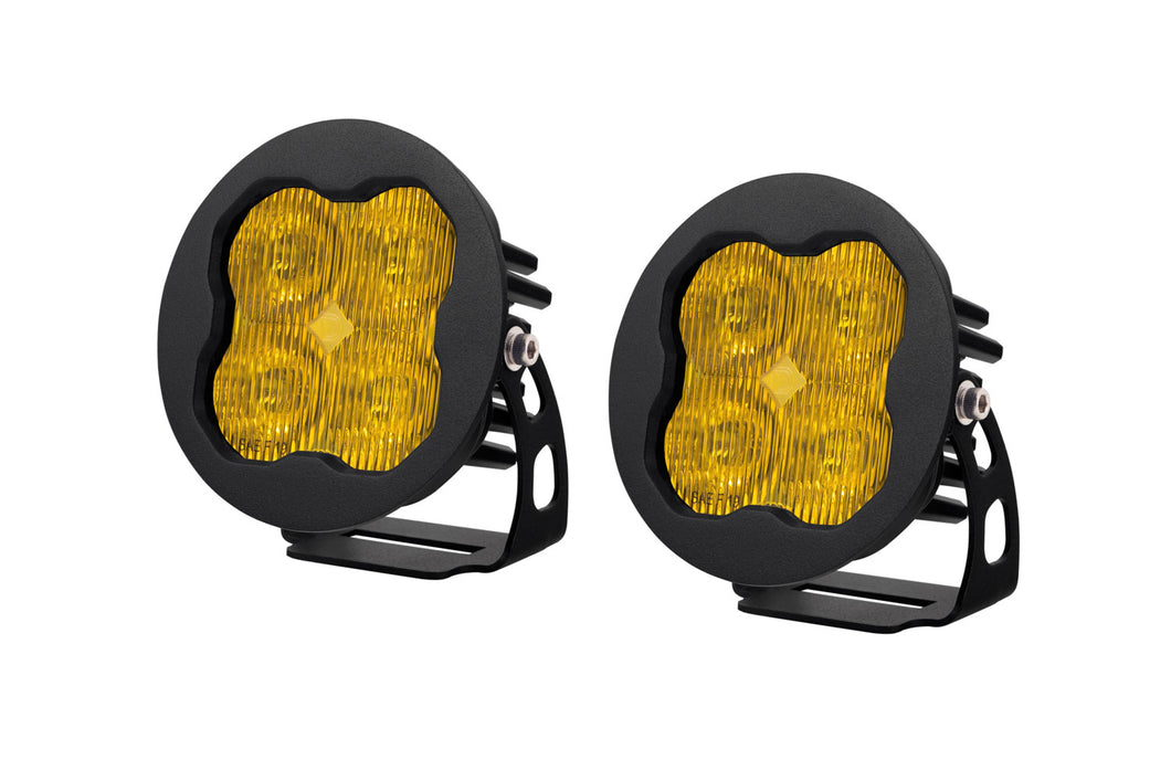 Diode Dynamics - DD6150P - SS3 LED Pod Pro Yellow SAE Fog Round (pair)