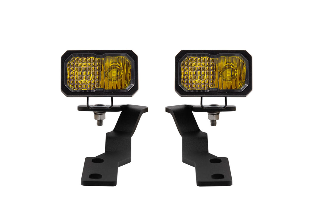 SSC2 LED Ditch Light Kit For 16-21 Toyota Tacoma Sport Yellow Combo