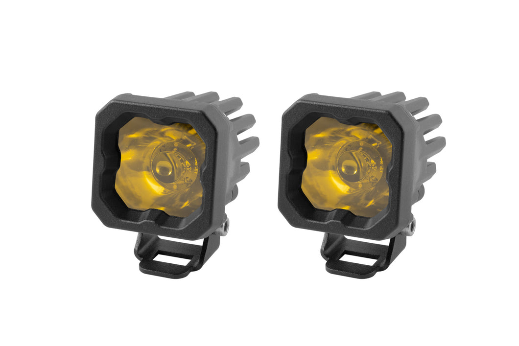 Diode Dynamics - Stage Series C1 LED Pod Sport Yellow Spot Standard ABL (pair)