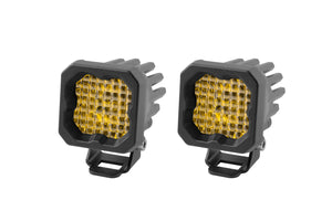 Diode Dynamics - Stage Series C1 LED Pod Pro Yellow Wide Standard ABL (pair)