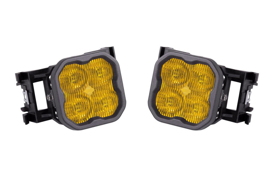 Diode Dynamics - SS3 Type X LED Fog Light Kit Pro Yellow SAE Fog